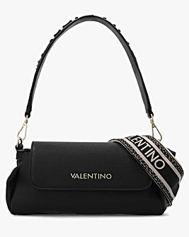 Valentino Bags Dea Black Front Flap Shoulder Bag