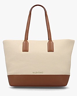 Valentino Bags Atena Natural Shopper Bag
