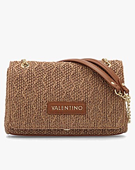 Valentino Bags Ocarina Summer Tan Woven Satchel Bag