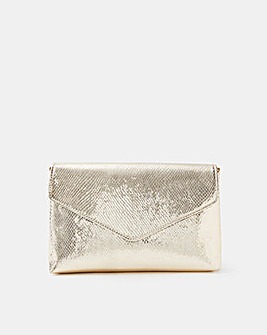 Accessorize Metallic Envelope Crossbody