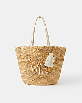 Accessorize Mrs Jute Beach Bag