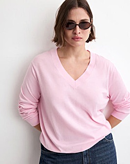 Mango V-Neck Knit Sweater