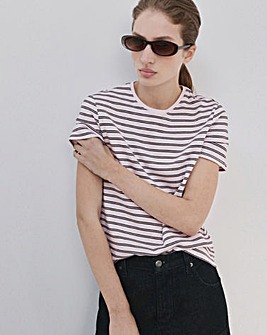 Mango Short Sleeved Cotton T-Shirt