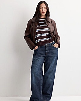 Mango Striped Knit Sweater