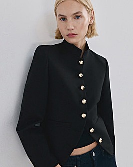 Mango Jacket With Gold Button