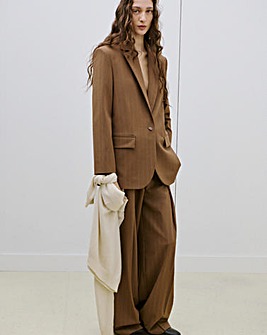 Mango Striped Blazer