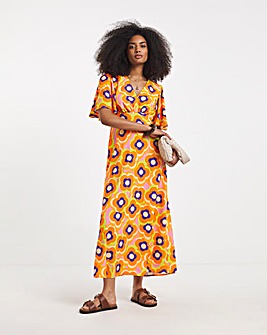 Twisted Wunder Maxi Satin Dress