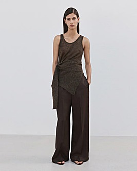 Mango High-Waisted Lyocell Trousers