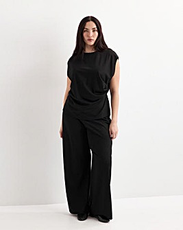 Mango Candelo Straight-Fit Trousers With Elastic Waist