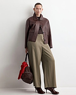 Mango High-Waisted Lyocell Trousers