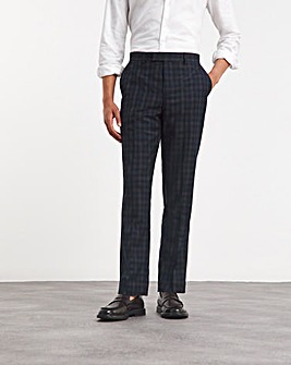 Gingham Check Suit Trousers