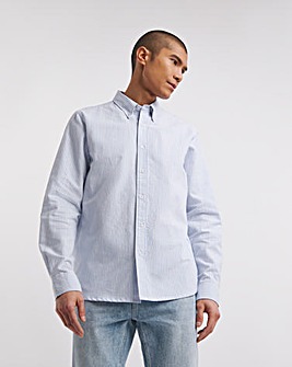 Long Sleeve Stripe Oxford Shirt