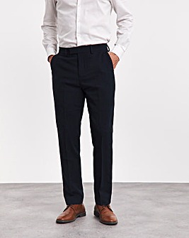 Navy Wool Blend Suit Trouser