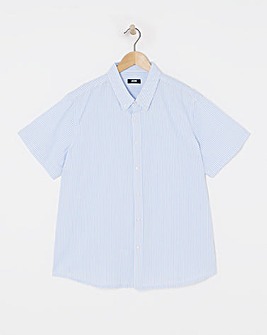 Short Sleeve Stripe Oxford Shirt