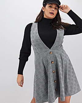 simply be denim pinafore