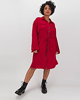 Red Shirt Dress