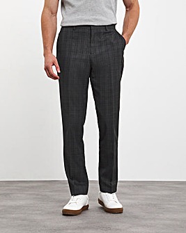 Charcoal Check Suit Trouser