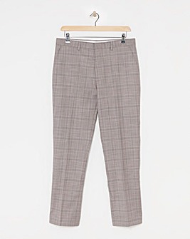 Jordan Burgundy Check Suit Trouser