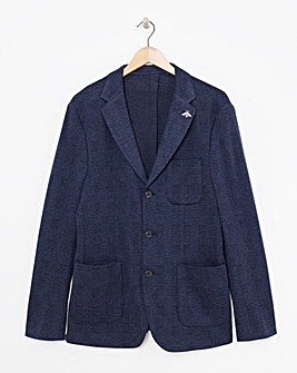 Check Knitted Suit Jacket Regular