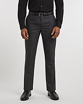 Charcoal Gingham Check Suit Trouser