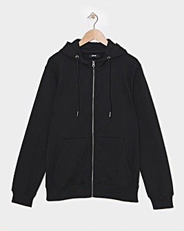 Full Zip Hoodie - Black