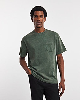 Relaxed Fit Garment Dyed Pocket T-Shirt