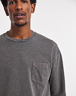 Garment Dyed Pocket Relaxed Fit T-shirt