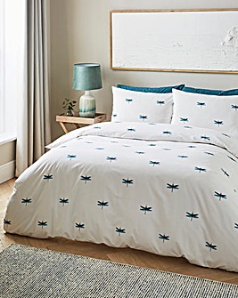 Dragonfly Print Duvet Cover Set