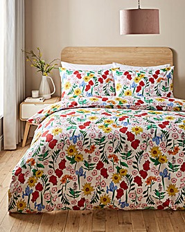 Sunflower Poppy Duvet Set