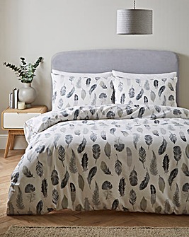 Feather Print Duvet Set