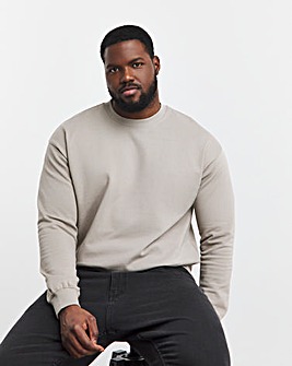 Relaxed Fit Crew Neck Sweatshirt