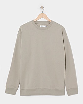 Relaxed Fit Crew Neck Sweatshirt