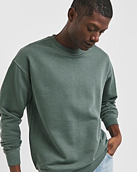 Relaxed Fit Garment Dyed Crew Sweat