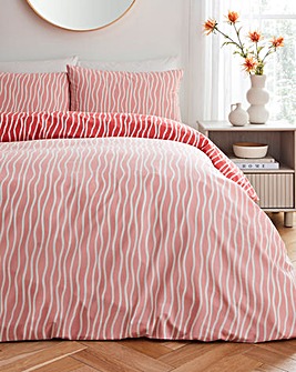 Hallie Stripe Pink Duvet Cover Set