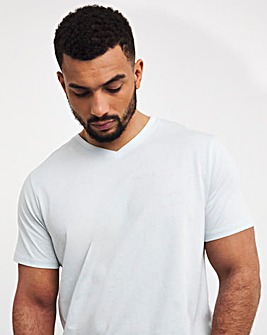 Pure Cotton V Neck T-Shirt Long