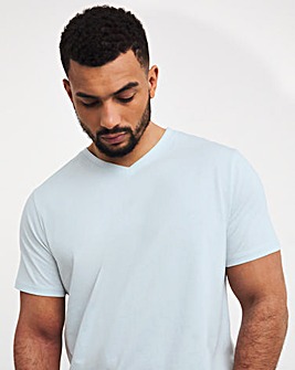 Pure Cotton V Neck T-Shirt Long