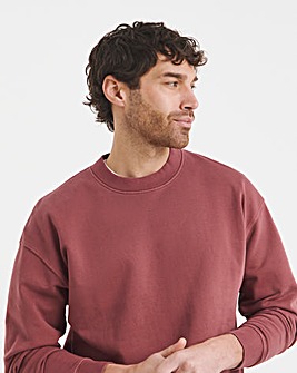 Relaxed Fit Garment Dyed Crew Sweat