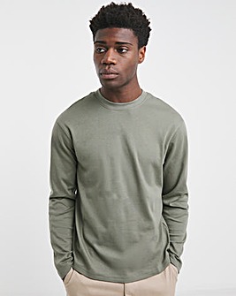 Relaxed Fit Interlock Longsleeve T-Shirt