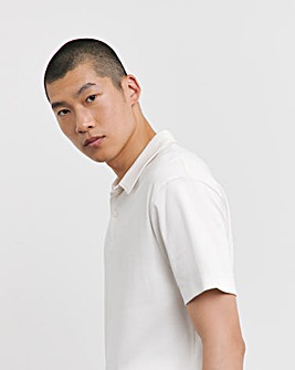 Relaxed Fit Interlock Polo Reg