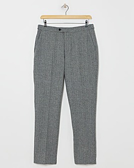 Herringbone Tweed Reg Fit Trouser