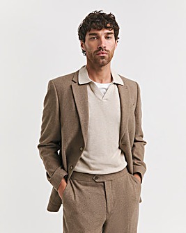 Patch Pocket Tweed Suit Jacket