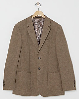 Patch Pocket Tweed Suit Jacket
