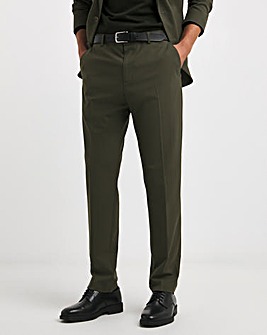 Tapered Fit Flat Front Trouser