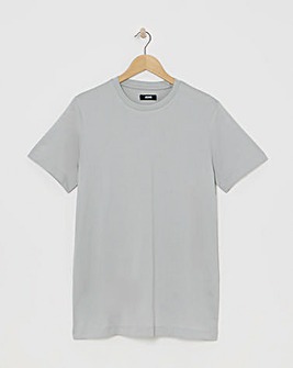 Premium Mercerised Supima Cotton T-Shirt Long Length- Steel Grey