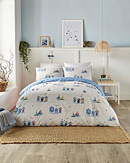 Fusion Beach Huts Duvet Set