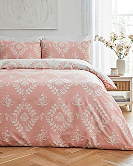 Julipa Stamp Trail Floral Pink Duvet Cover Set