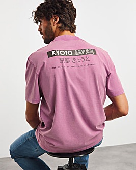 Relaxed Fit Kyoto Garment Dyed Graphic T