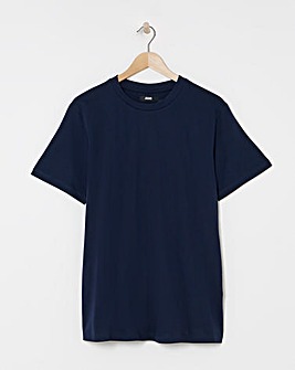 Supima Crew Neck T-Shirt- Navy