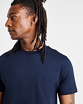 Supima Crew Neck T-Shirt- Navy