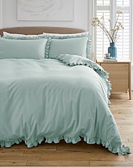 Ruffled Edge Duvet Cover Set